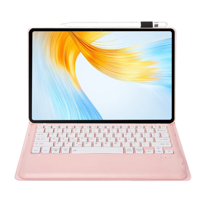 For Lenovo Xiaoxin Pad Pro 12.7 inch AM24 TPU Ultra-thin Detachable Bluetooth Keyboard Tablet Leather Case(Pink) - Lenovo Keyboard by buy2fix | Online Shopping UK | buy2fix