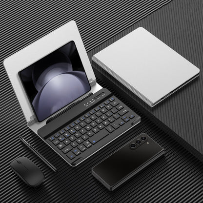 GKK Metal Folding Holder + Bluetooth Keyboard + Pen + Pen Slots + Mouse Set(Silver) - Samsung Keyboard by GKK | Online Shopping UK | buy2fix