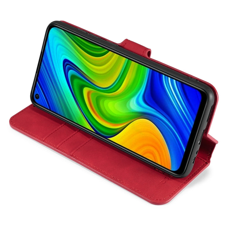 For Xiaomi Redmi 10X 4G / Redmi Note 9 DG.MING Retro Oil Side Horizontal Flip Case(Red) - Xiaomi Cases by DG.MING | Online Shopping UK | buy2fix