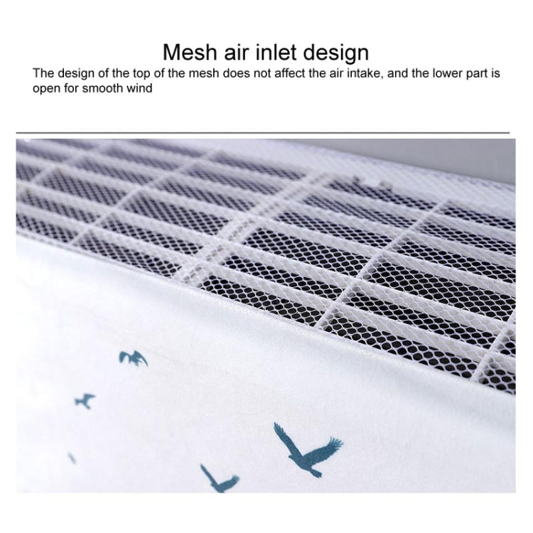 Do Not Take Dust-proof And Anti Direct Blowing Simple Wind Hanging Machine Air Conditioner Moon Cover, Size:Width 80 × Thickness 20 × Height 90cm(Plantain Leaves) - Dust Covers by buy2fix | Online Shopping UK | buy2fix