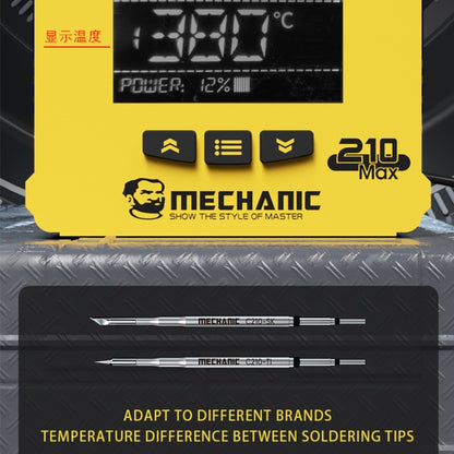 Mechanic 210MAX Dual Station Thermostatic Adjustable Digital Display Soldering Station, Plug:US - Soldering Iron Set by MECHANIC | Online Shopping UK | buy2fix