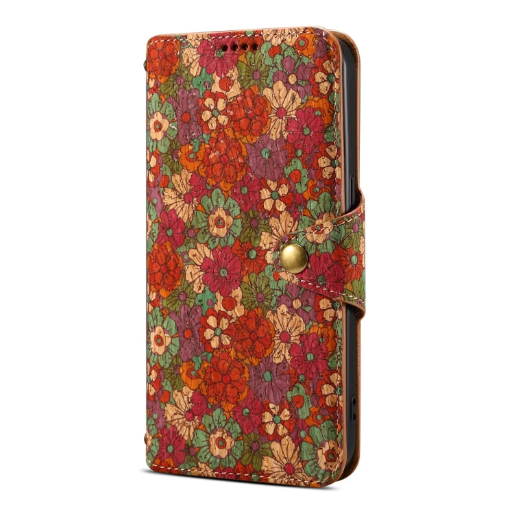 For Samsung Galaxy S24+ 5G Denior Flower Language Series Cork Fabric Oil Edge Leather Phone Case(Summer) - Galaxy S24+ 5G Cases by Denior | Online Shopping UK | buy2fix