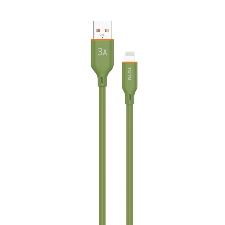 TOTU CB-6-L 15W USB to 8 Pin Silicone Data Cable, Length: 1m(Green) - Normal Style Cable by TOTUDESIGN | Online Shopping UK | buy2fix