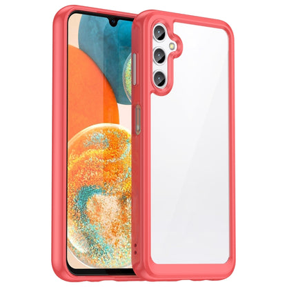 For Samsung Galaxy Jump 3 Colorful Series Acrylic Hybrid TPU Phone Case(Red) - Galaxy Phone Cases by buy2fix | Online Shopping UK | buy2fix