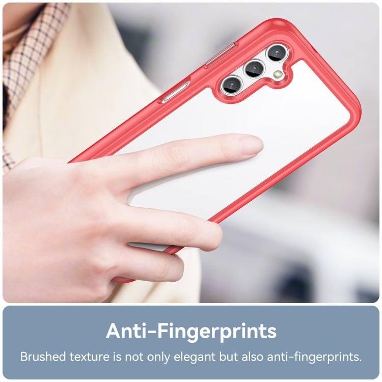 For Samsung Galaxy Jump 3 Colorful Series Acrylic Hybrid TPU Phone Case(Red) - Galaxy Phone Cases by buy2fix | Online Shopping UK | buy2fix