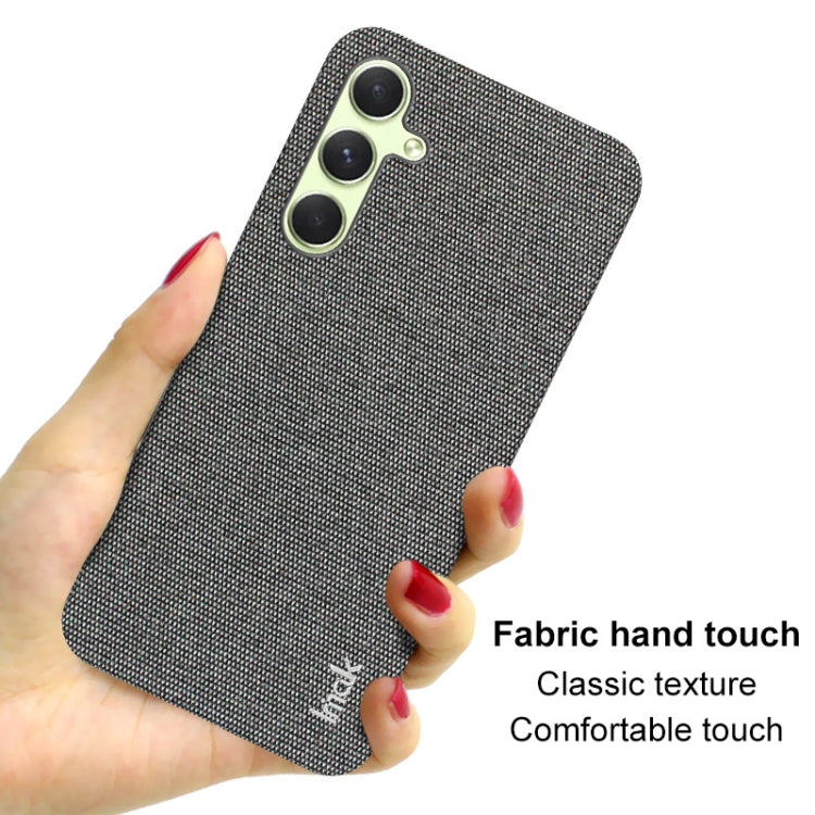 For Samsung Galaxy A55 5G imak Ruiyi Series Cloth Texture PU + PC Phone Case(Black) - Galaxy Phone Cases by imak | Online Shopping UK | buy2fix