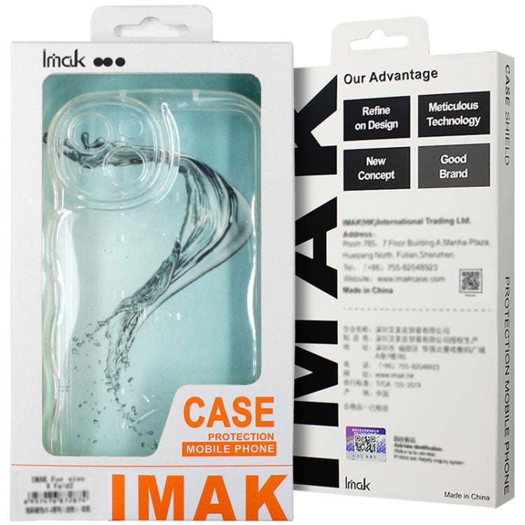 For iPhone 14 IMAK Wave Bubble Soft Shockproof Phone Case(Transparent) - iPhone 14 Cases by imak | Online Shopping UK | buy2fix