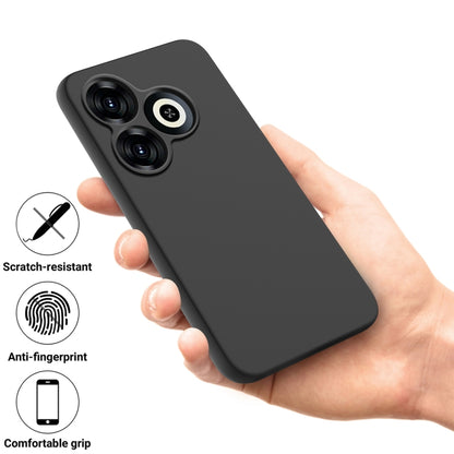For Infinix Smart 8 Solid Color Liquid Silicone Dropproof Full Coverage Protective Case(Black) - Infinix Cases by buy2fix | Online Shopping UK | buy2fix