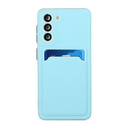 For Samsung Galaxy S24+ / S25+ Card Slot Design Shockproof TPU Phone Case(Sky Blue) - Galaxy S24+ 5G Cases by buy2fix | Online Shopping UK | buy2fix