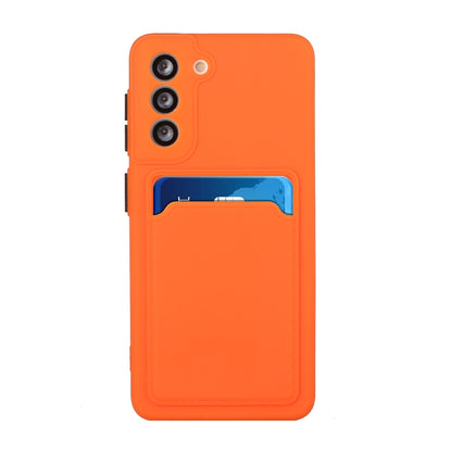 For Samsung Galaxy S24+ / S25+ Card Slot Design Shockproof TPU Phone Case(Orange) - Galaxy S24+ 5G Cases by buy2fix | Online Shopping UK | buy2fix