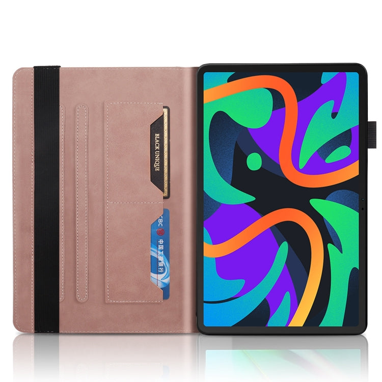 For Lenovo Tab M11 / Xiaoxin Pad 11 2024 Life Tree Series Horizontal Flip Leather Tablet Case(Rose Gold) - Lenovo by buy2fix | Online Shopping UK | buy2fix