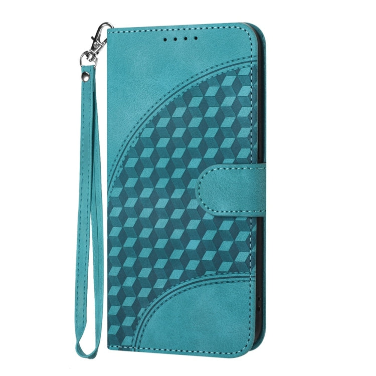 For Motorola Moto G Stylus 5G 2024 YX0060 Elephant Head Embossed Phone Leather Case with Lanyard(Light Blue) - Motorola Cases by buy2fix | Online Shopping UK | buy2fix