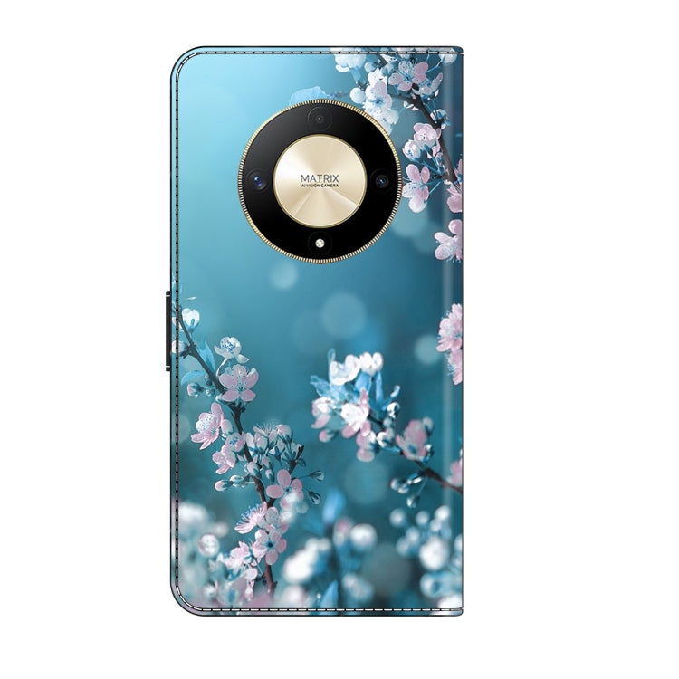 For Honor Magic6 Lite Crystal 3D Shockproof Protective Leather Phone Case(Plum Flower) - Honor Cases by buy2fix | Online Shopping UK | buy2fix