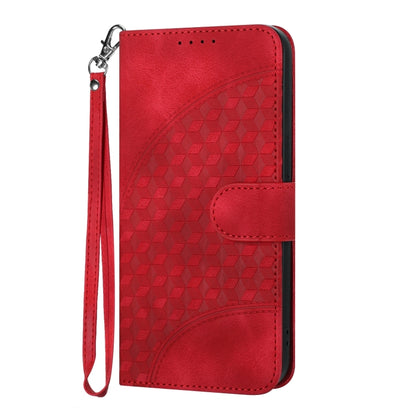 For Google Pixel 9 Pro YX0060 Elephant Head Embossed Phone Leather Case with Lanyard(Red) - Google Cases by buy2fix | Online Shopping UK | buy2fix