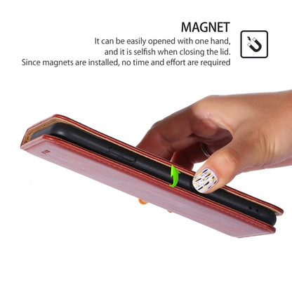 For Xiaomi 14 Pro Gloss Oil Solid Color Magnetic Leather Phone Case(Brown) - 14 Pro Cases by buy2fix | Online Shopping UK | buy2fix