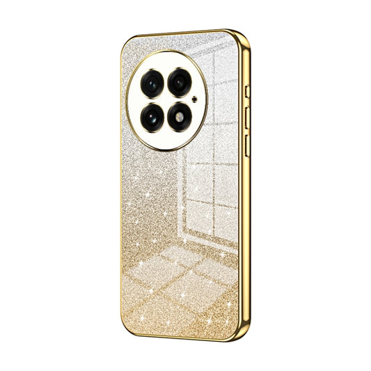 For OnePlus 13 Gradient Glitter Powder Electroplated Phone Case(Gold) - OnePlus Cases by buy2fix | Online Shopping UK | buy2fix