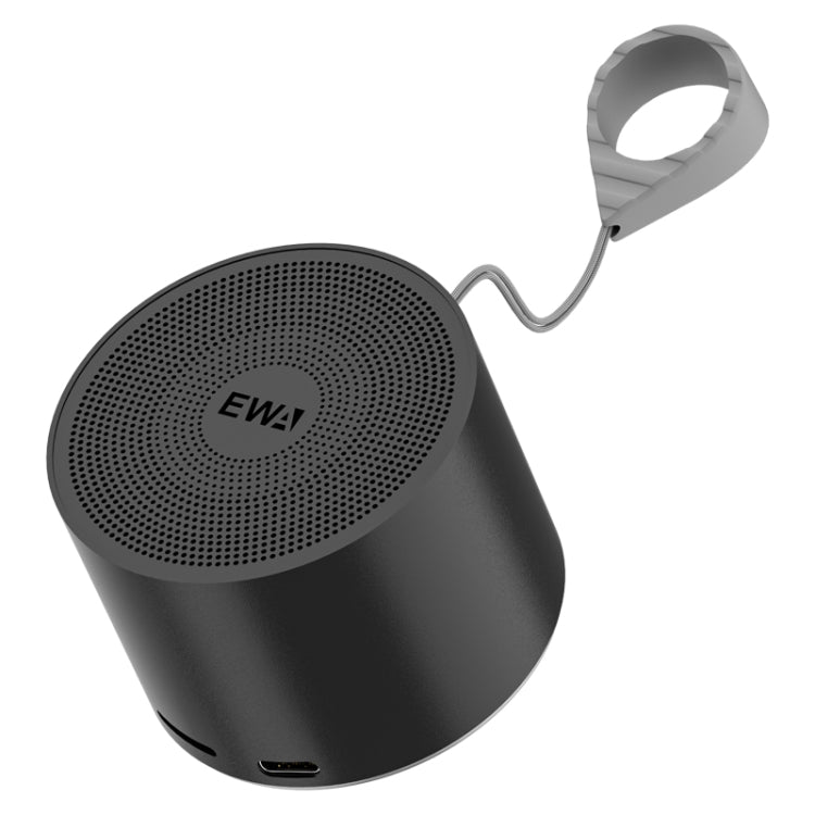 EWA A129 Mini Bluetooth 5.0 Bass Radiator Metal Speaker(Black) - Mini Speaker by EWA | Online Shopping UK | buy2fix