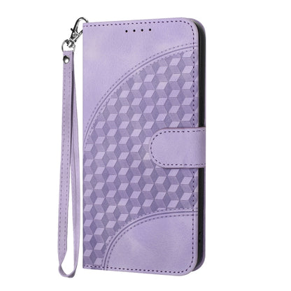 For Xiaomi Redmi Note 12 Pro 5G/Poco X5 Pro YX0060 Elephant Head Embossed Phone Leather Case with Lanyard(Light Purple) - Xiaomi Cases by buy2fix | Online Shopping UK | buy2fix