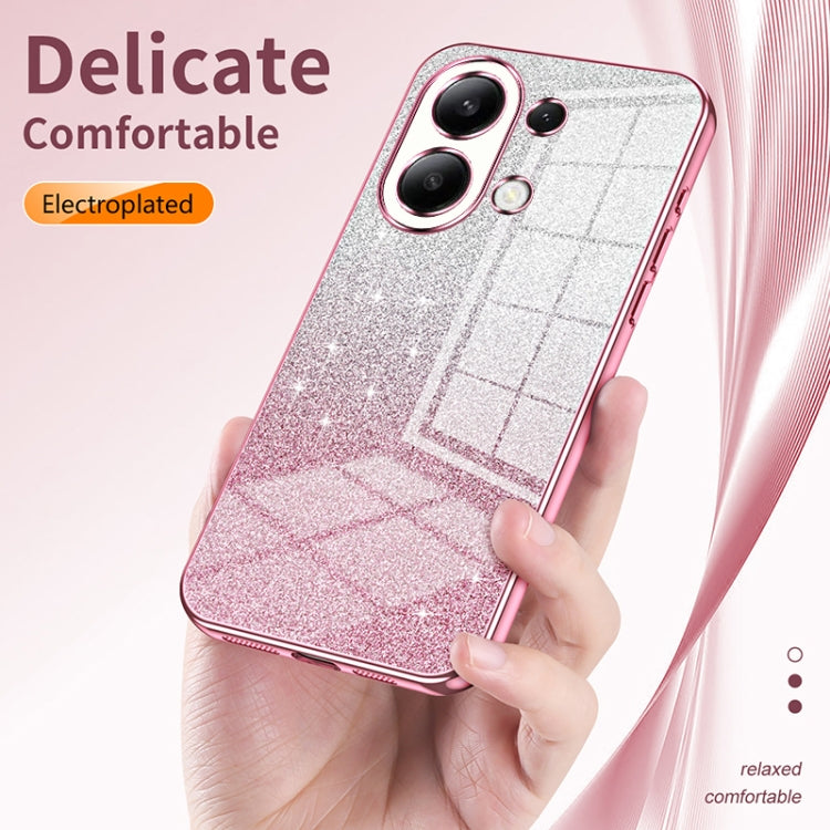 For Xiaomi Redmi K60 Ultra / Xiaomi 13T Gradient Glitter Powder Electroplated Phone Case(Purple) - Redmi K60 Ultra Cases by buy2fix | Online Shopping UK | buy2fix