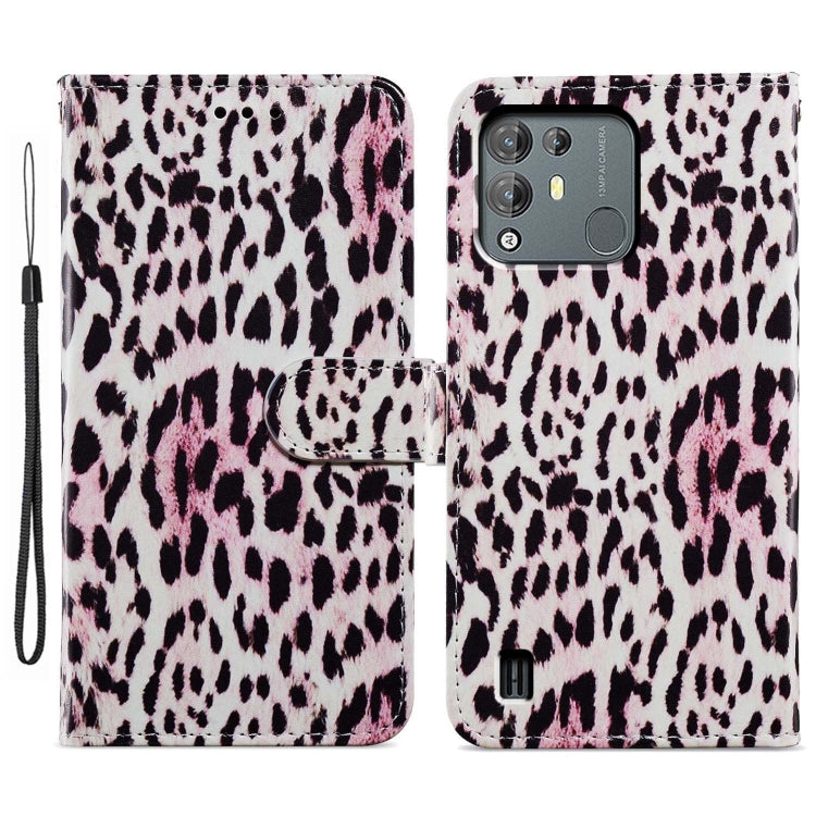 For Blackview A55 Pro Painted Pattern Horizontal Flip Leather Phone Case(Leopard) - More Brand by buy2fix | Online Shopping UK | buy2fix