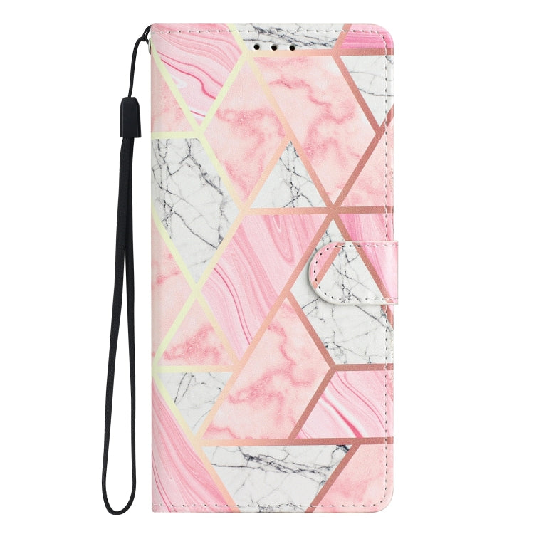 For Blackview A53 Pro Colored Drawing Leather Phone Case(Pink Marble) - More Brand by buy2fix | Online Shopping UK | buy2fix