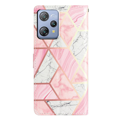 For Blackview A53 Pro Colored Drawing Leather Phone Case(Pink Marble) - More Brand by buy2fix | Online Shopping UK | buy2fix