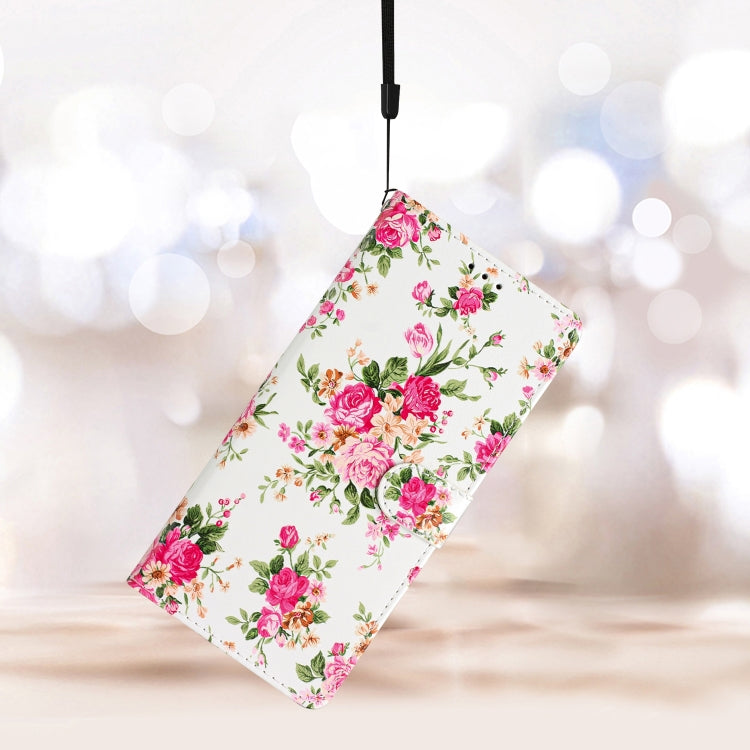 For Blackview A53 Pro Colored Drawing Leather Phone Case(Peonies) - More Brand by buy2fix | Online Shopping UK | buy2fix