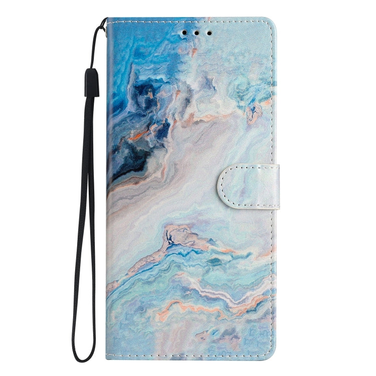 For Blackview A55 Pro Colored Drawing Leather Phone Case(Blue Marble) - More Brand by buy2fix | Online Shopping UK | buy2fix