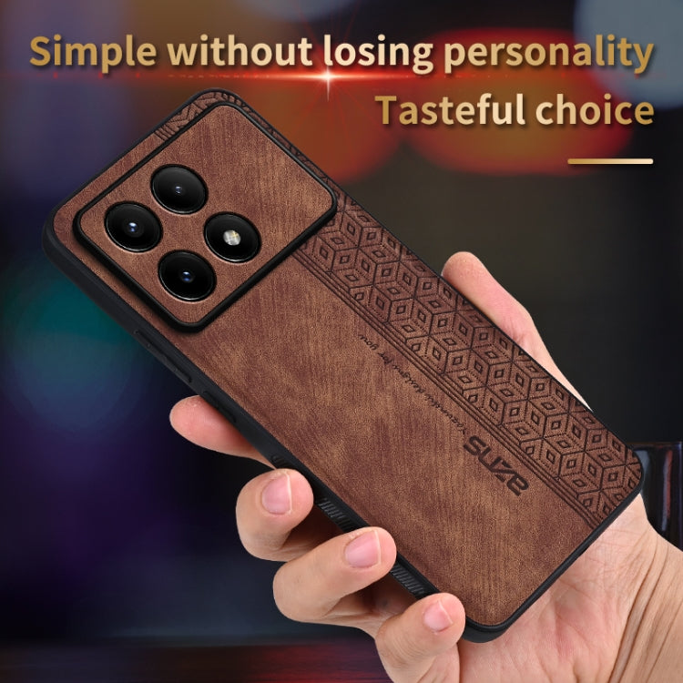 For Xiaomi Redmi K70 Pro AZNS 3D Embossed Skin Feel Phone Case(Brown) - K70 Pro Cases by AZNS | Online Shopping UK | buy2fix