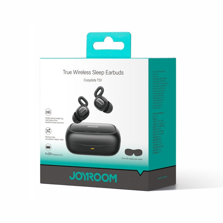 JOYROOM JR-TS1 Sleep Series True Wireless Bluetooth Earphone(Black) - Bluetooth Earphone by JOYROOM | Online Shopping UK | buy2fix