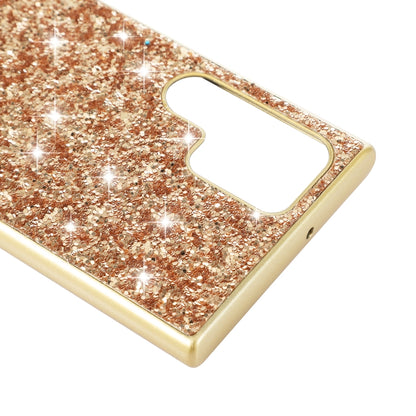 For Samsung Galaxy S24 Ultra 5G Glitter Powder TPU Phone Case(Gold) - Galaxy S24 Ultra 5G Cases by buy2fix | Online Shopping UK | buy2fix