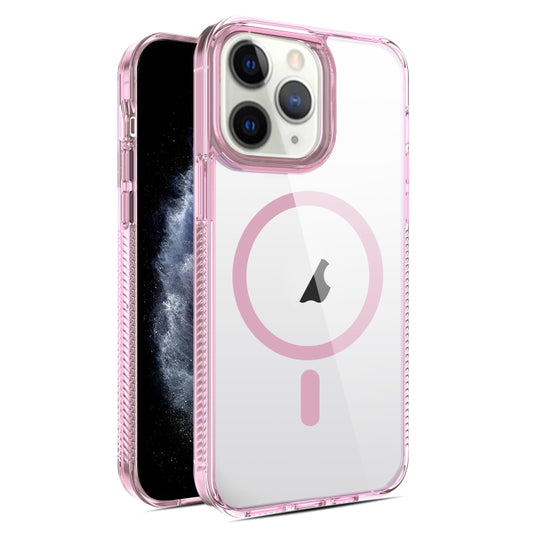 For iPhone 11 Pro 2.5mm MagSafe Acrylic Hybrid TPU Phone Case(Pink) - iPhone 11 Pro Cases by buy2fix | Online Shopping UK | buy2fix