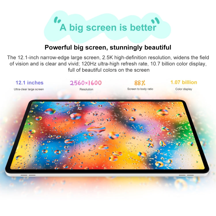 Honor Tablet 9 12.1 inch WiFi, Soft Light 12GB+256GB, MagicOS 7.2 Snapdragon 6 Gen1 Octa Core 2.2GHz, Not Support Google Play(White) - Huawei by Huawei | Online Shopping UK | buy2fix