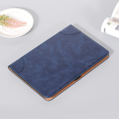 For Samsung Galaxy Tab S9 Retro Book Leather Tablet Case(Dark Blue) - Galaxy Tab S9 Cases by buy2fix | Online Shopping UK | buy2fix