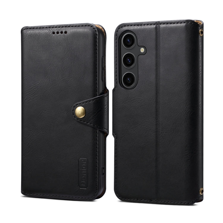 For Samsung Galaxy S23+ 5G Denior Cowhide Texture Wallet Style Leather Phone Case(Black) - Galaxy S23+ 5G Cases by Denior | Online Shopping UK | buy2fix