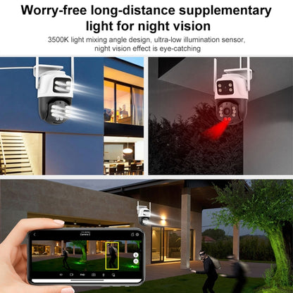 QX101 6MP WiFi Dual Camera Supports Two-way Voice Intercom & Infrared Night Vision(AU Plug) - Wireless Camera by buy2fix | Online Shopping UK | buy2fix