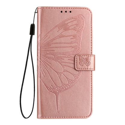 For Xiaomi Redmi K70 / K70 Pro Embossed Butterfly Leather Phone Case(Rose Gold) - K70 Cases by buy2fix | Online Shopping UK | buy2fix