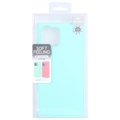 For Samsung Galaxy S24 Ultra 5G GOOSPERY SOFT FEELING Liquid TPU Soft Phone Case(Mint Green) - Galaxy S24 Ultra 5G Cases by GOOSPERY | Online Shopping UK | buy2fix