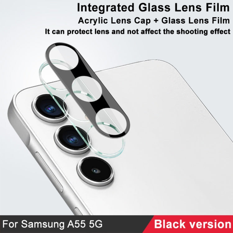 For Samsung Galaxy A55 5G imak High Definition Integrated Glass Lens Film Black Version - For Samsung by imak | Online Shopping UK | buy2fix