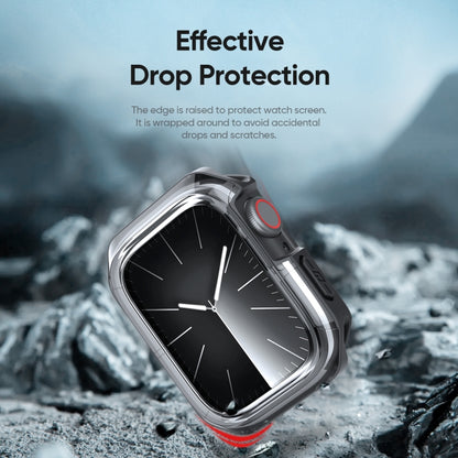 For Apple Watch 4 / 5 / 6 / SE 40mm DUX DUCIS Tamo Series Hollow PC + TPU Watch Protective Case(Transparent Black) - Watch Cases by DUX DUCIS | Online Shopping UK | buy2fix