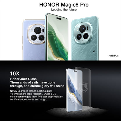 Honor Magic6 Pro, 12GB+256GB,  6.8 inch Magic OS 8.0 Snapdragon 8 Gen 3 Octa Core up to 3.3GHz, Network: 5G, OTG, NFC, Support Google Play(White) - Honor by Huawei | Online Shopping UK | buy2fix