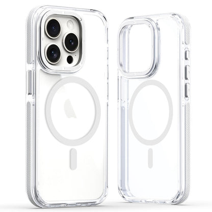 For iPhone 13 Pro Dual-Color Clear Acrylic Hybrid TPU MagSafe Phone Case(Transparent) - iPhone 13 Pro Cases by buy2fix | Online Shopping UK | buy2fix