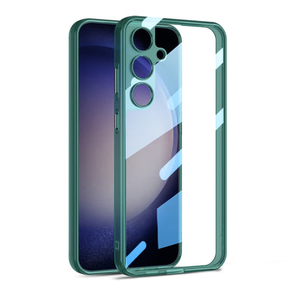 For Samsung Galaxy S24 5G GKK Space Frame Transparent PC + TPU Phone Case(Transparent Green) - Galaxy S24 5G Cases by GKK | Online Shopping UK | buy2fix