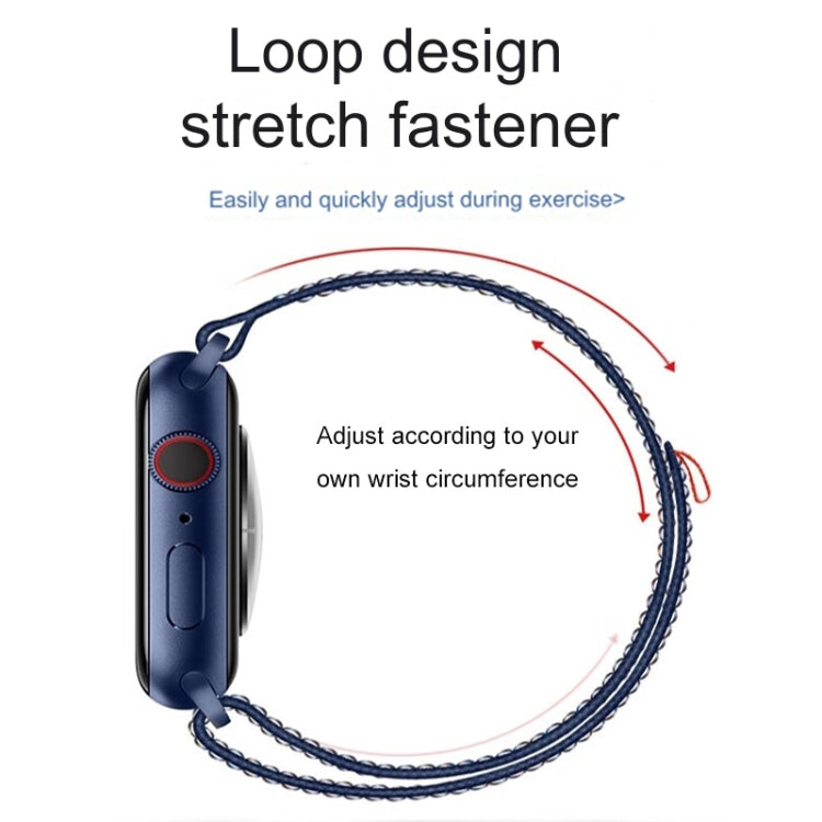 For Apple Watch Ultra 2 49mm Loop Nylon Watch Band(Midnight) - Watch Bands by buy2fix | Online Shopping UK | buy2fix