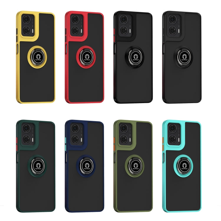 For Motorola Moto G24 / G04 Q Shadow 1 Series TPU + PC Phone Case with Ring(Red) - Motorola Cases by buy2fix | Online Shopping UK | buy2fix