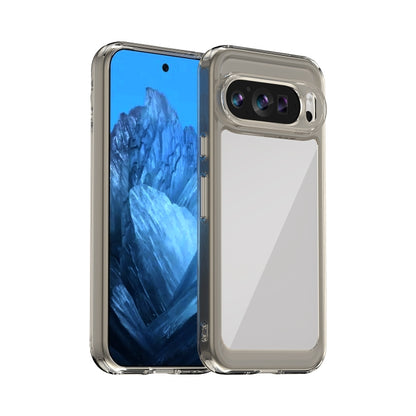 For Google Pixel 9 Colorful Series Acrylic Hybrid TPU Phone Case(Transparent Grey) - Google Cases by buy2fix | Online Shopping UK | buy2fix