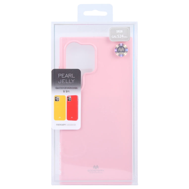 For Samsung Galaxy S24 Ultra 5G GOOSPERY PEARL JELLY Shockproof TPU Phone Case(Pink) - Galaxy S24 Ultra 5G Cases by GOOSPERY | Online Shopping UK | buy2fix