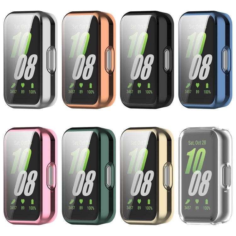 For Samsung Galaxy Fit 3 Full Coverage TPU Electroplated Watch Protective Case(Green) - Watch Cases by buy2fix | Online Shopping UK | buy2fix