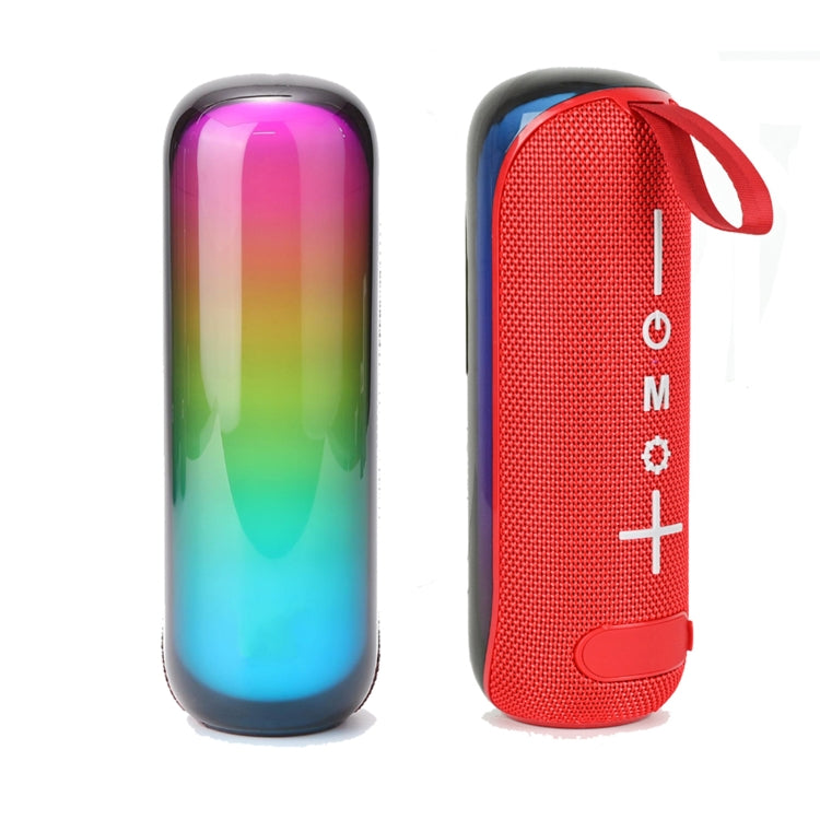 T&G TG-384 Mini Portable Bluetooth Speaker Support TF / U-disk / RGB Light(Red) - Desktop Speaker by T&G | Online Shopping UK | buy2fix