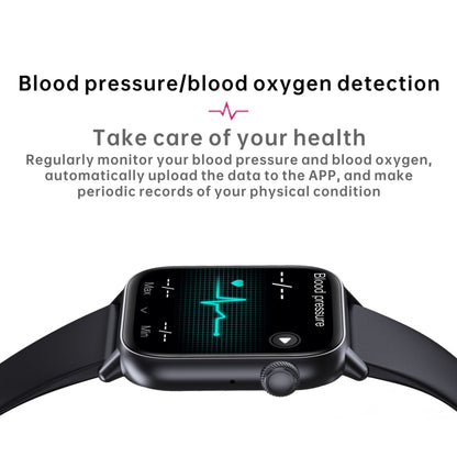 QS08 PRO 1.83 inch BT5.2 Smart Sport Watch, Support Sleep / Heart Rate / Blood Oxygen / Temperature / Blood Pressure Health Monitor(Black+White) - Smart Watches by buy2fix | Online Shopping UK | buy2fix